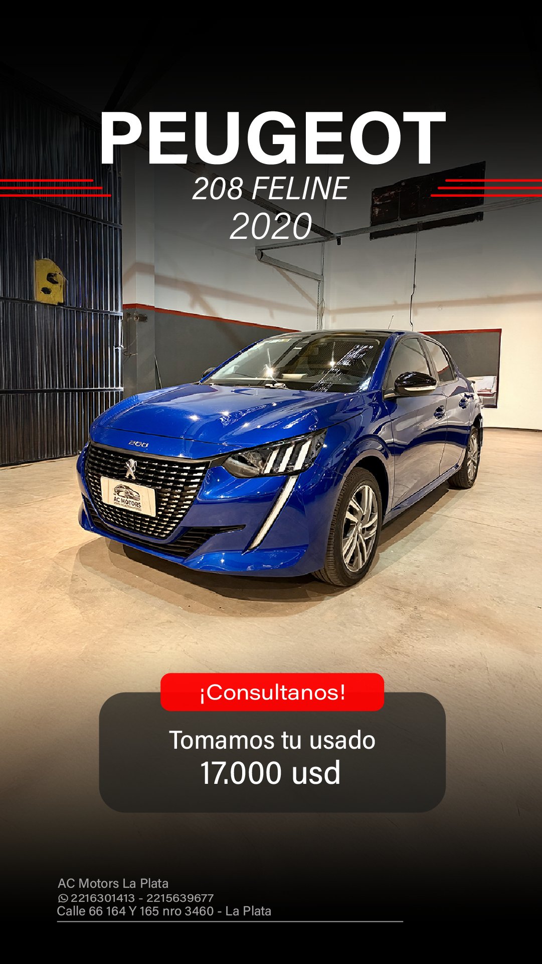 Miniatura 3 de PEUGEOT 208 FELINE 2020