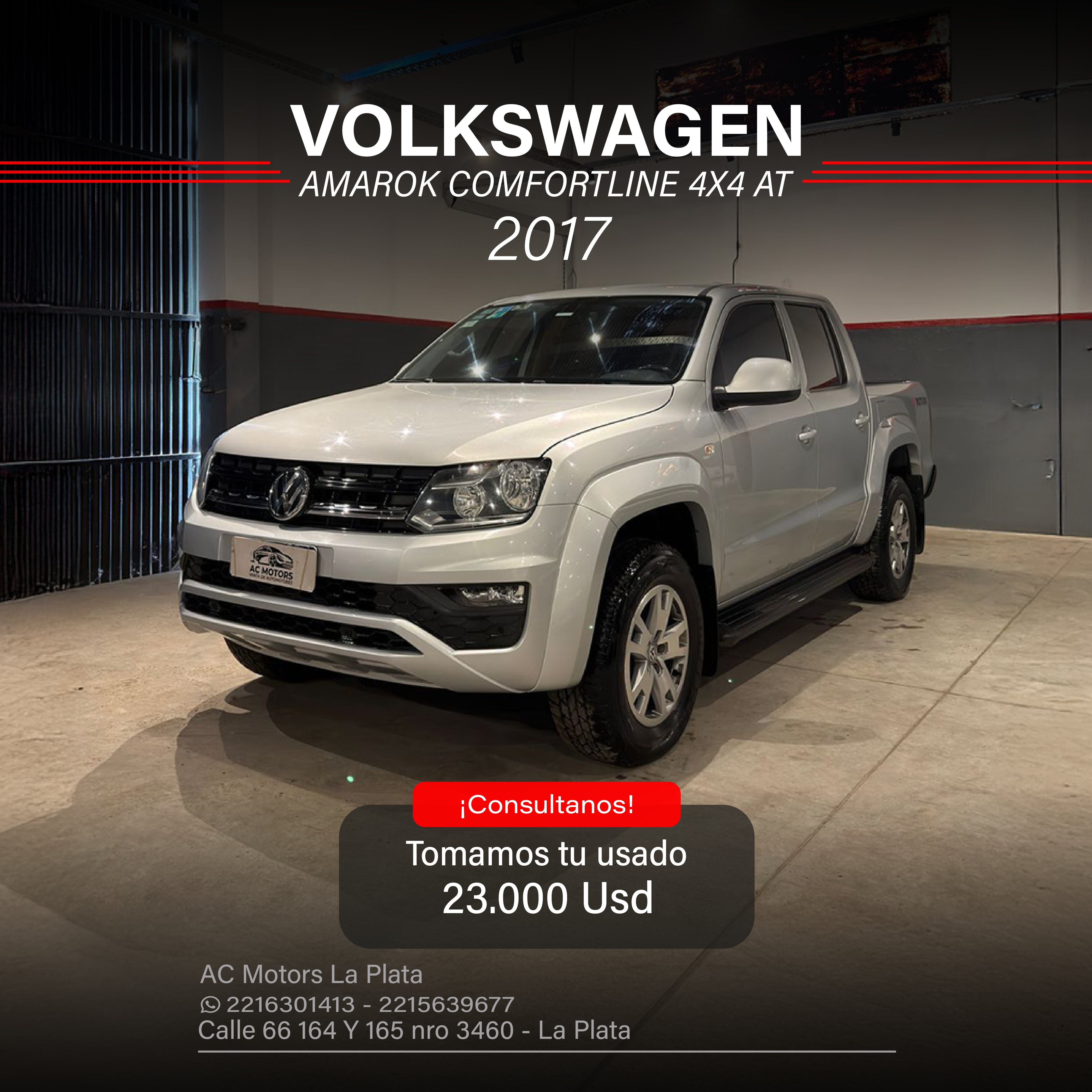 VOLKSWAGEN AMAROK COMFORTLINE 4X4 AT