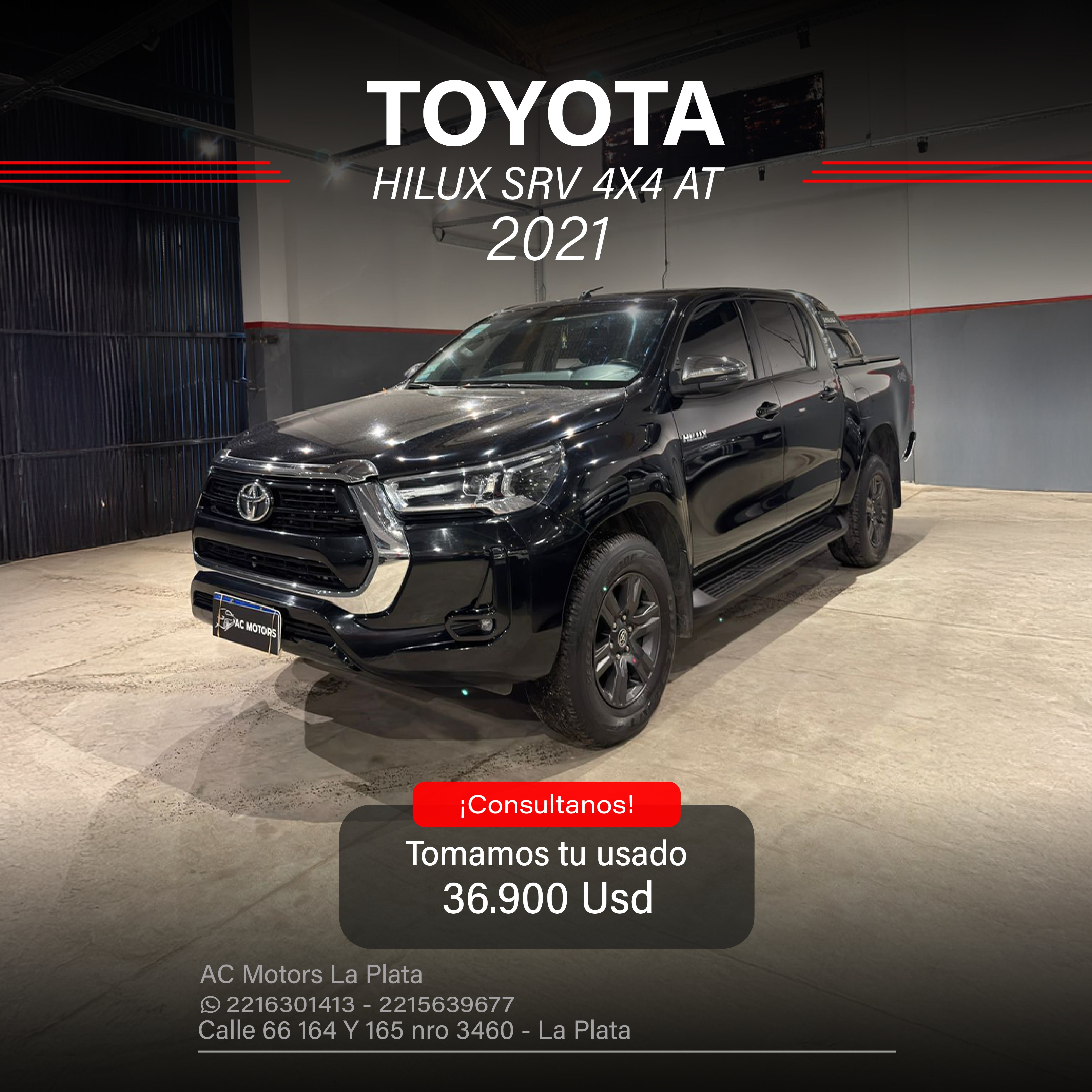 TOYOTA HILUX SRV 4X4 AT