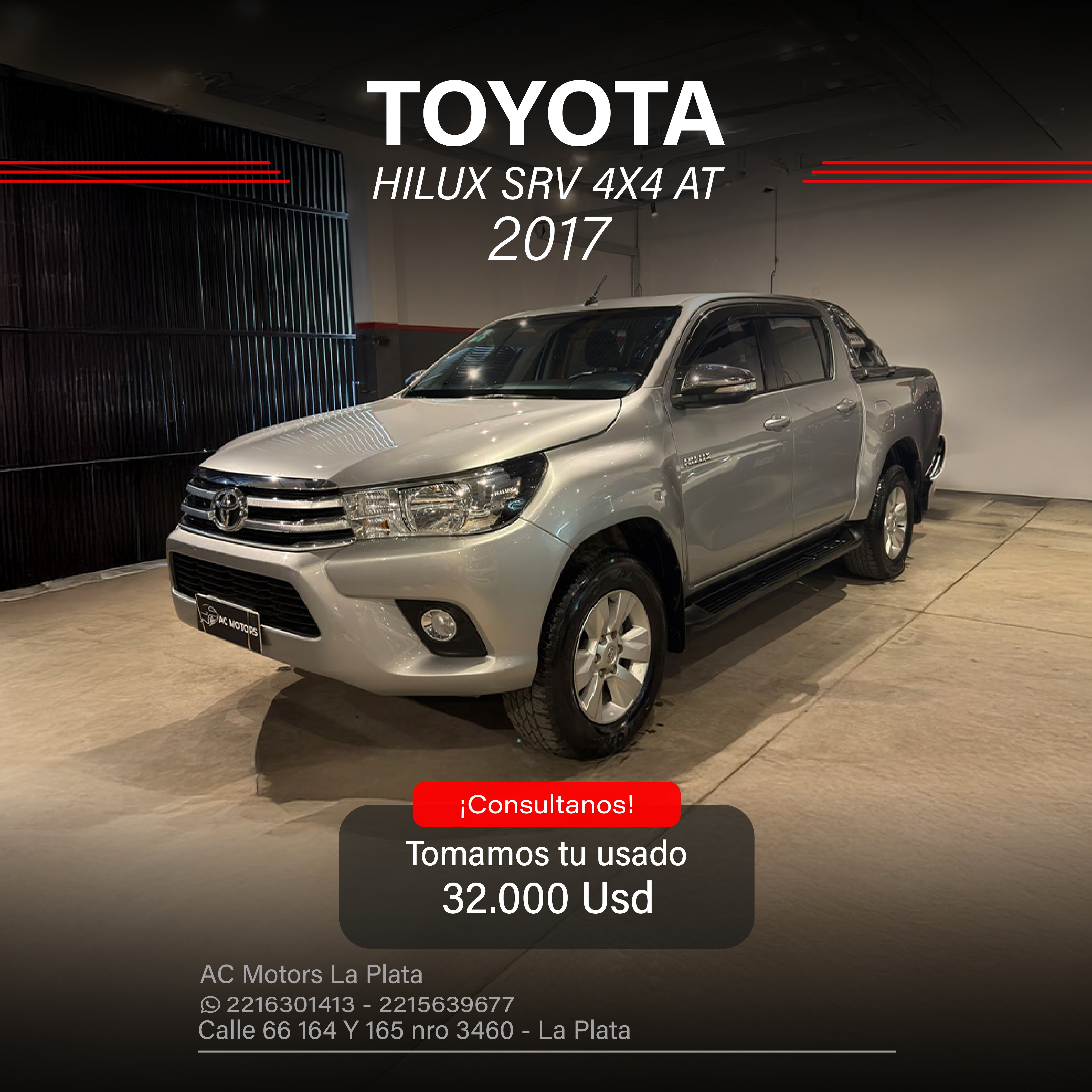 TOYOTA HILUX SRV 4X4 AT