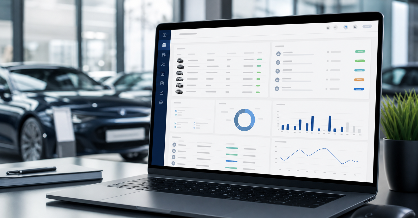 Representación visual de GestiónAutos como CRM para agencias automotrices